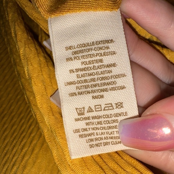 NWT free people women’s mustard yellow boho open back mini dress M fall crochet - Picture 7 of 11